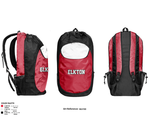 Gear Bag, Elkton, Women's Basketball, Teamtime, Team time, sublimation, custom sports apparel, team uniforms, spirit wear, spiritwear, sports uniforms, custom shirts, team store, custom team store, fundraiser sports, apparel fundraiser