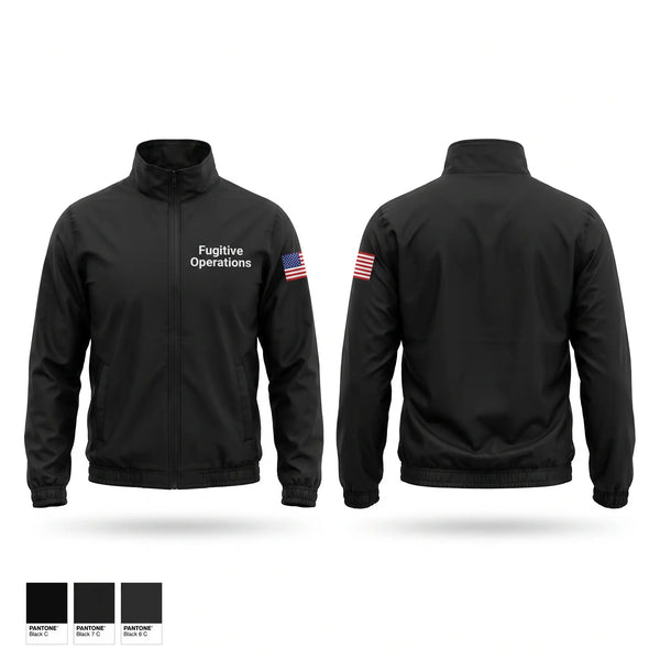 Windbreaker, Fugitive Operations, Police, Teamtime, Team time, sublimation, custom sports apparel, team uniforms, spirit wear, spiritwear, sports uniforms, custom shirts, team store, custom team store, fundraiser sports, apparel fundraiser