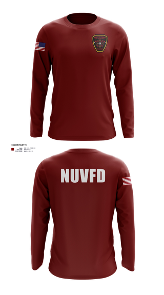 Long Sleeve Performance Shirt, North Union TWP VFD, Fire Department, Teamtime, Team time, sublimation, custom sports apparel, team uniforms, spirit wear, spiritwear, sports uniforms, custom shirts, team store, custom team store, fundraiser sports, apparel fundraiser