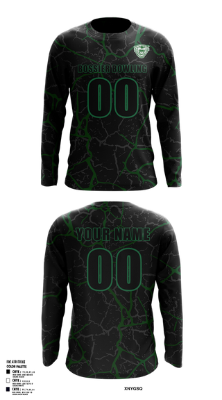Long Sleeve Performance Shirt, Bossier Bowling, Bowling, Teamtime, Team time, sublimation, custom sports apparel, team uniforms, spirit wear, spiritwear, sports uniforms, custom shirts, team store, custom team store, fundraiser sports, apparel fundraiser
