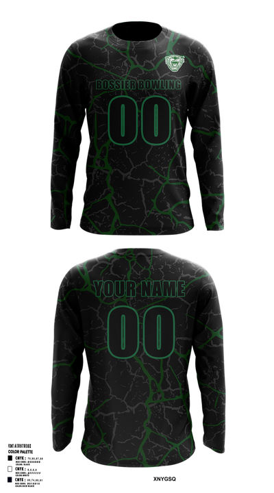 Bossier Bowling 74078660 Long Sleeve Performance Shirt 2