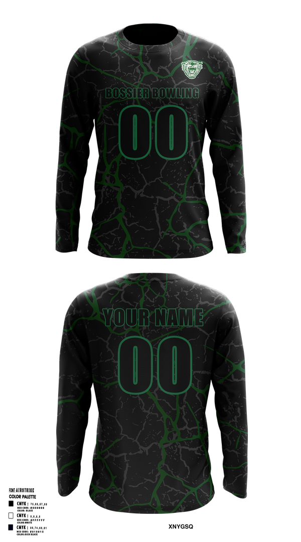 Long Sleeve Performance Shirt, Bossier Bowling, Bowling, Teamtime, Team time, sublimation, custom sports apparel, team uniforms, spirit wear, spiritwear, sports uniforms, custom shirts, team store, custom team store, fundraiser sports, apparel fundraiser