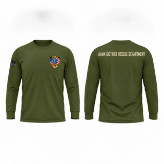 Long Sleeve Performance Shirt, Alma District Rescure, EMS/EMT, Teamtime, Team time, sublimation, custom sports apparel, team uniforms, spirit wear, spiritwear, sports uniforms, custom shirts, team store, custom team store, fundraiser sports, apparel fundraiser