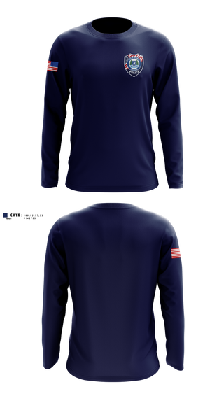 Long Sleeve Performance Shirt, City of Gladwin Police, Police, Teamtime, Team time, sublimation, custom sports apparel, team uniforms, spirit wear, spiritwear, sports uniforms, custom shirts, team store, custom team store, fundraiser sports, apparel fundraiser
