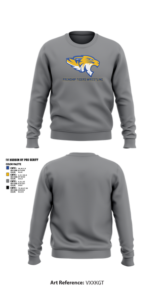 Crew Neck Sweatshirt, Frenship Tigers Wrestling, Wrestling, Teamtime, Team time, sublimation, custom sports apparel, team uniforms, spirit wear, spiritwear, sports uniforms, custom shirts, team store, custom team store, fundraiser sports, apparel fundraiser