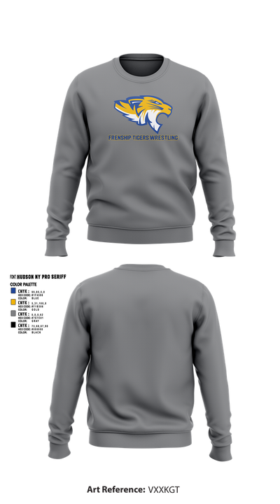Frenship Tigers Wrestling 20717711 Crew Neck Sweatshirt - 3