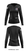 Machias Vol. Fire Department 28897552 Women's Long Sleeve V-neck Shirt - 1