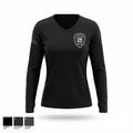 Lady Lake Police Department 15231442 Women's Long Sleeve V-neck Shirt - 1