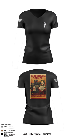 Womens Short Sleeve Vneck Shirt, 319th IEW, , Teamtime, Team time, sublimation, custom sports apparel, team uniforms, spirit wear, spiritwear, sports uniforms, custom shirts, team store, custom team store, fundraiser sports, apparel fundraiser
