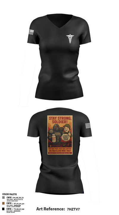 319th IEW Women's Short Sleeve V-neck Shirt - 3