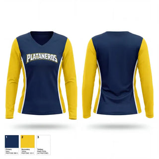 Womens Long Sleeve Vneck Shirt, PC home1, Baseball, Teamtime, Team time, sublimation, custom sports apparel, team uniforms, spirit wear, spiritwear, sports uniforms, custom shirts, team store, custom team store, fundraiser sports, apparel fundraiser