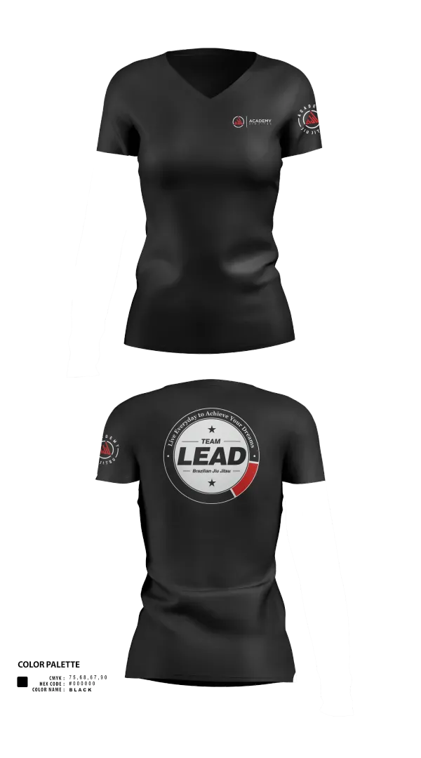 Womens Short Sleeve Vneck Shirt, Academy Jiu Jitsu, , Teamtime, Team time, sublimation, custom sports apparel, team uniforms, spirit wear, spiritwear, sports uniforms, custom shirts, team store, custom team store, fundraiser sports, apparel fundraiser