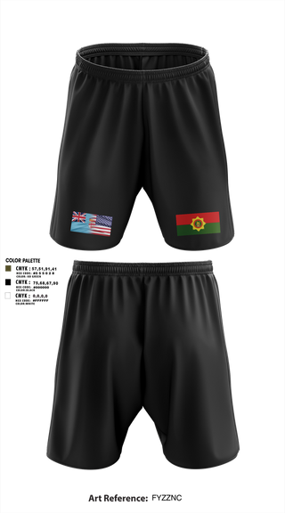 Athletic Shorts With Pockets, Republic Of Fiji Military Forces, Army, Teamtime, Team time, sublimation, custom sports apparel, team uniforms, spirit wear, spiritwear, sports uniforms, custom shirts, team store, custom team store, fundraiser sports, apparel fundraiser