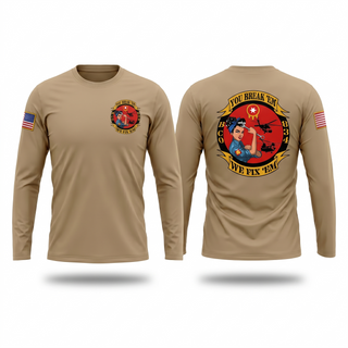 Long Sleeve Performance Shirt, B-Co 834th ASB, National Guard, Teamtime, Team time, sublimation, custom sports apparel, team uniforms, spirit wear, spiritwear, sports uniforms, custom shirts, team store, custom team store, fundraiser sports, apparel fundraiser