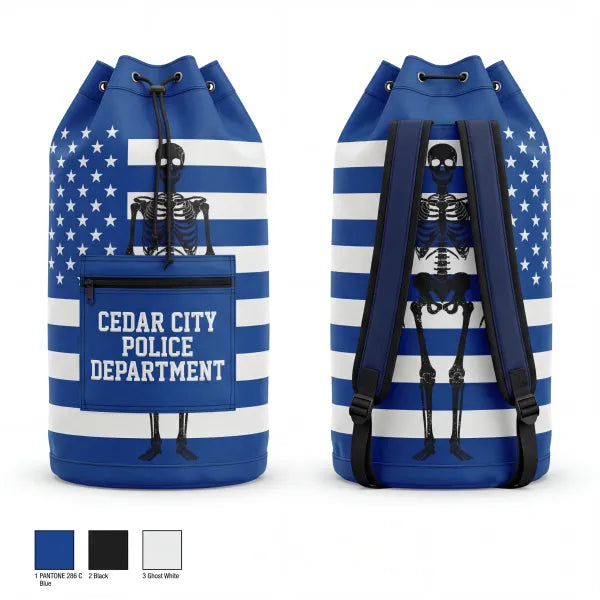 Gear Bag, Cedar City Police Department, Police, Teamtime, Team time, sublimation, custom sports apparel, team uniforms, spirit wear, spiritwear, sports uniforms, custom shirts, team store, custom team store, fundraiser sports, apparel fundraiser