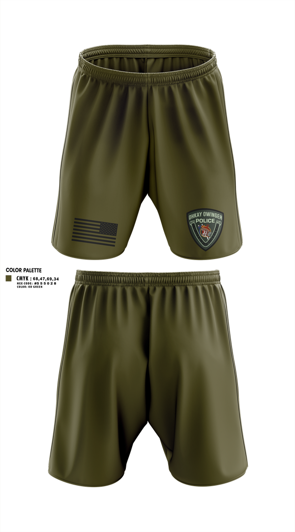Athletic Shorts With Pockets, Ohkay Owingeh Police Department, Police, Teamtime, Team time, sublimation, custom sports apparel, team uniforms, spirit wear, spiritwear, sports uniforms, custom shirts, team store, custom team store, fundraiser sports, apparel fundraiser