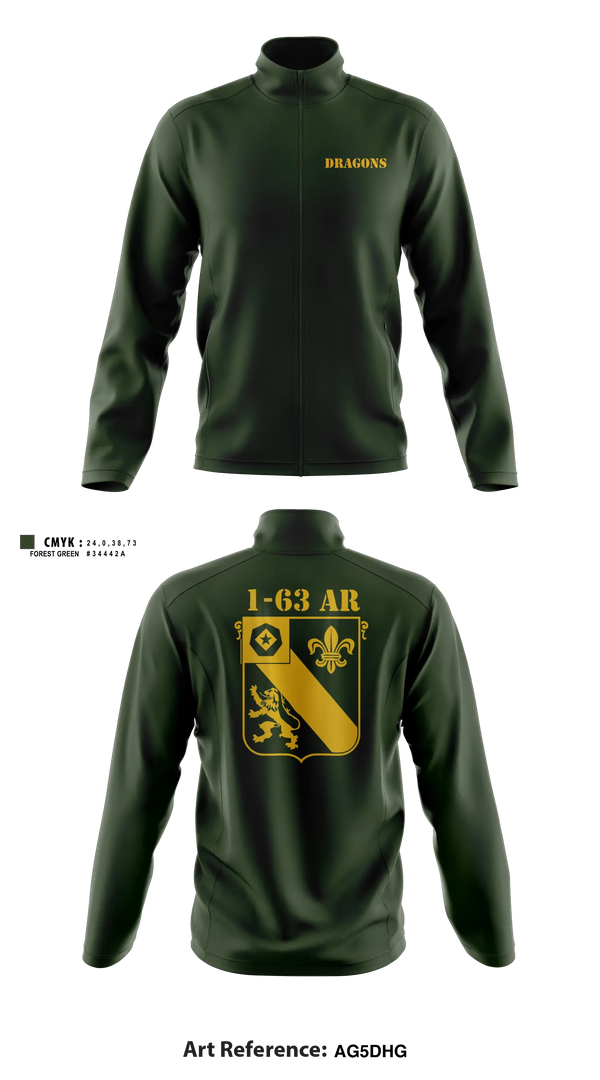 Fleece Jacket, 1-63 AR, 2 ABCT, 1 ID, Army, Teamtime, Team time, sublimation, custom sports apparel, team uniforms, spirit wear, spiritwear, sports uniforms, custom shirts, team store, custom team store, fundraiser sports, apparel fundraiser