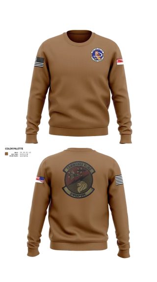 Crew Neck Sweatshirt, 497 COMBAT TRAINING FLIGHT, Air Force, Teamtime, Team time, sublimation, custom sports apparel, team uniforms, spirit wear, spiritwear, sports uniforms, custom shirts, team store, custom team store, fundraiser sports, apparel fundraiser