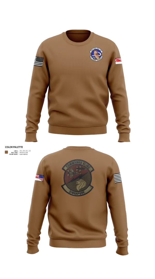 Crew Neck Sweatshirt, 497 COMBAT TRAINING FLIGHT, Air Force, Teamtime, Team time, sublimation, custom sports apparel, team uniforms, spirit wear, spiritwear, sports uniforms, custom shirts, team store, custom team store, fundraiser sports, apparel fundraiser