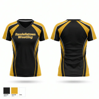 Womens Short Sleeve Vneck Shirt, Randallstown Wrestling, Wrestling, Teamtime, Team time, sublimation, custom sports apparel, team uniforms, spirit wear, spiritwear, sports uniforms, custom shirts, team store, custom team store, fundraiser sports, apparel fundraiser