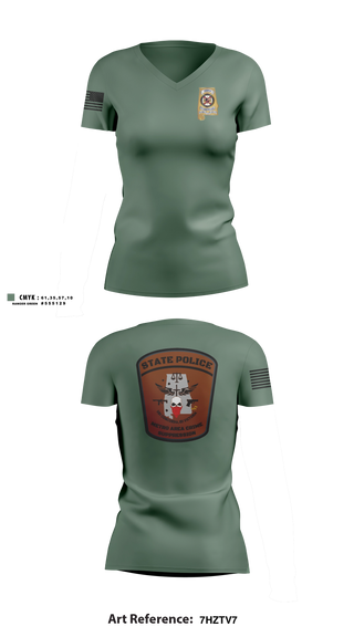 Womens Short Sleeve Vneck Shirt, MACS, Police, Teamtime, Team time, sublimation, custom sports apparel, team uniforms, spirit wear, spiritwear, sports uniforms, custom shirts, team store, custom team store, fundraiser sports, apparel fundraiser