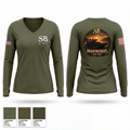 Sky Blasters 72172460 Women's Long Sleeve V-neck Shirt - 1