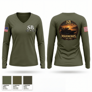 Womens Long Sleeve Vneck Shirt, Sky Blasters, Army, Teamtime, Team time, sublimation, custom sports apparel, team uniforms, spirit wear, spiritwear, sports uniforms, custom shirts, team store, custom team store, fundraiser sports, apparel fundraiser