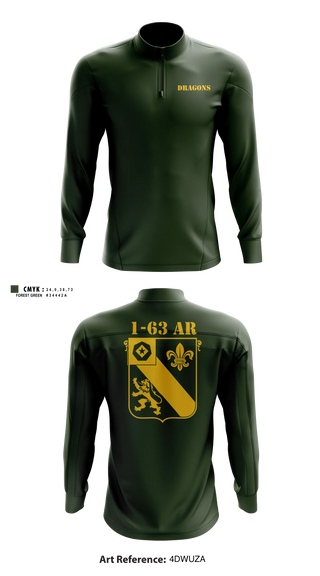 Quarter Zip Jacket, 1-63 AR, 2 ABCT, 1 ID, Army, Teamtime, Team time, sublimation, custom sports apparel, team uniforms, spirit wear, spiritwear, sports uniforms, custom shirts, team store, custom team store, fundraiser sports, apparel fundraiser