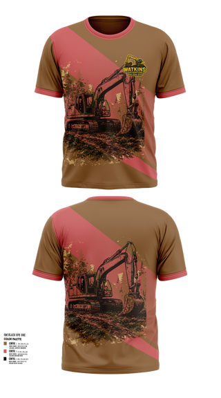 Short Sleeve Performance Shirt, 252 EngineersWatkins Excavation, , Teamtime, Team time, sublimation, custom sports apparel, team uniforms, spirit wear, spiritwear, sports uniforms, custom shirts, team store, custom team store, fundraiser sports, apparel fundraiser