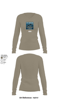 BESS 9465728 Women's Long Sleeve V-neck Shirt - 59