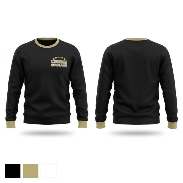 Crew Neck Sweatshirt, Lincoln Cougars, , Teamtime, Team time, sublimation, custom sports apparel, team uniforms, spirit wear, spiritwear, sports uniforms, custom shirts, team store, custom team store, fundraiser sports, apparel fundraiser