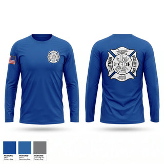 Long Sleeve Performance Shirt, Quitman fire and rescue, Fire Department, Teamtime, Team time, sublimation, custom sports apparel, team uniforms, spirit wear, spiritwear, sports uniforms, custom shirts, team store, custom team store, fundraiser sports, apparel fundraiser