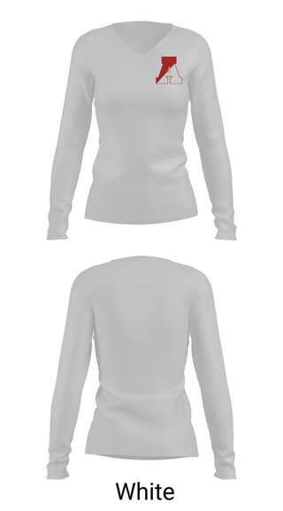 Womens Long Sleeve Vneck Shirt, St. Thomas Aquinas Soccer, Women's Soccer, Teamtime, Team time, sublimation, custom sports apparel, team uniforms, spirit wear, spiritwear, sports uniforms, custom shirts, team store, custom team store, fundraiser sports, apparel fundraiser