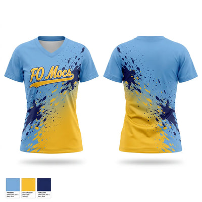 FO Mocs Women's Short Sleeve V-neck Shirt - 1