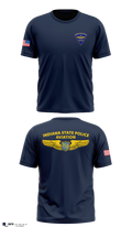 Indiana State Police Aviation Unit Old School Cotton Feel Shirt - 11