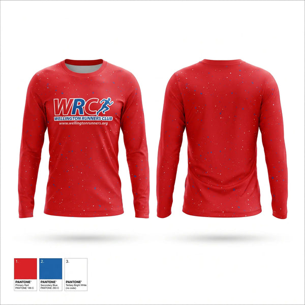 Long Sleeve Performance Shirt, Wellington Runners Club, Spirit Store, Teamtime, Team time, sublimation, custom sports apparel, team uniforms, spirit wear, spiritwear, sports uniforms, custom shirts, team store, custom team store, fundraiser sports, apparel fundraiser