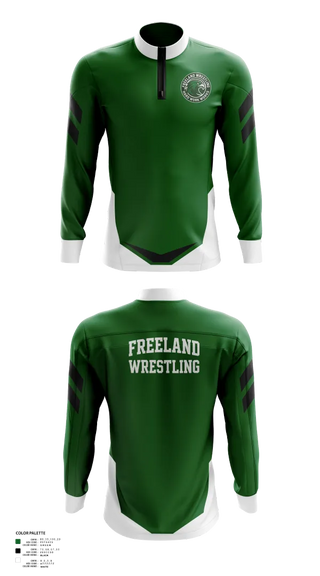 Quarter Zip Jacket, Freeland High School Wrestling, Wrestling, Teamtime, Team time, sublimation, custom sports apparel, team uniforms, spirit wear, spiritwear, sports uniforms, custom shirts, team store, custom team store, fundraiser sports, apparel fundraiser