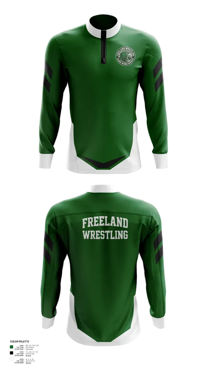 Freeland High School Wrestling 80257434 Quarter Zip Jacket - 21