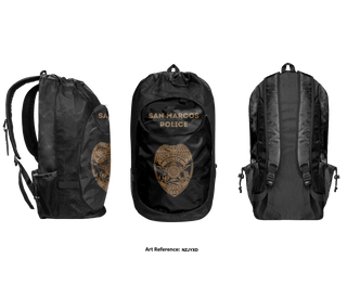 Gear Bag, San Marcos Police Drone Unit, Police, Teamtime, Team time, sublimation, custom sports apparel, team uniforms, spirit wear, spiritwear, sports uniforms, custom shirts, team store, custom team store, fundraiser sports, apparel fundraiser