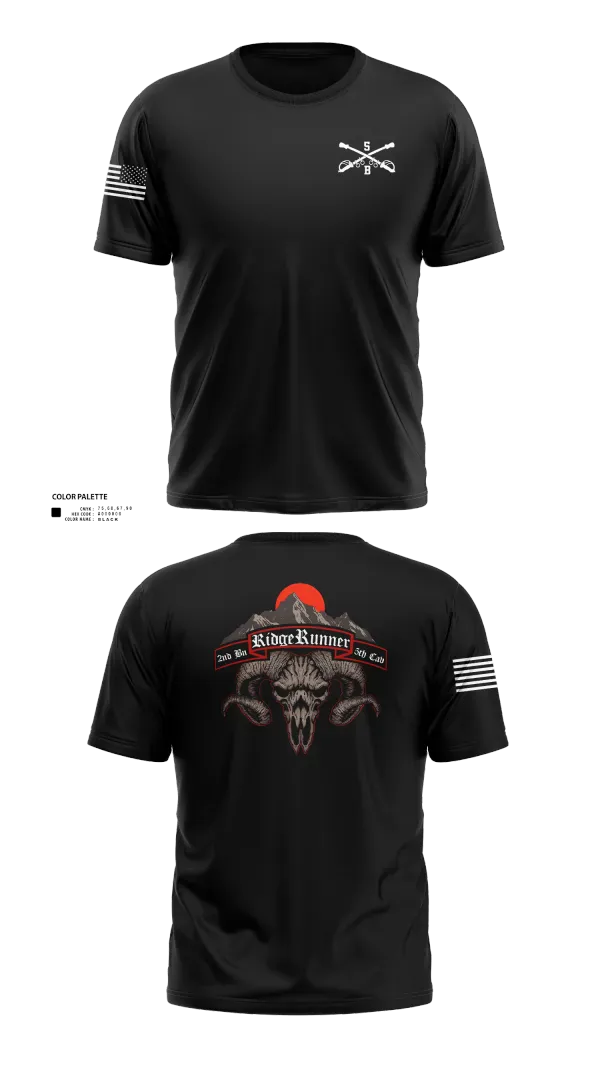 Old School Cotton Feel Shirt, 1st Platoon / B CO / 2-5 CAV, Army, Teamtime, Team time, sublimation, custom sports apparel, team uniforms, spirit wear, spiritwear, sports uniforms, custom shirts, team store, custom team store, fundraiser sports, apparel fundraiser