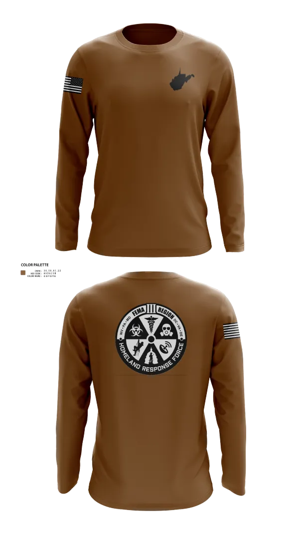 Long Sleeve Performance Shirt, Region 3 Homeland Response Force, , Teamtime, Team time, sublimation, custom sports apparel, team uniforms, spirit wear, spiritwear, sports uniforms, custom shirts, team store, custom team store, fundraiser sports, apparel fundraiser