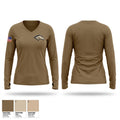 Broncos raiders Women's Long Sleeve V-neck Shirt - 1