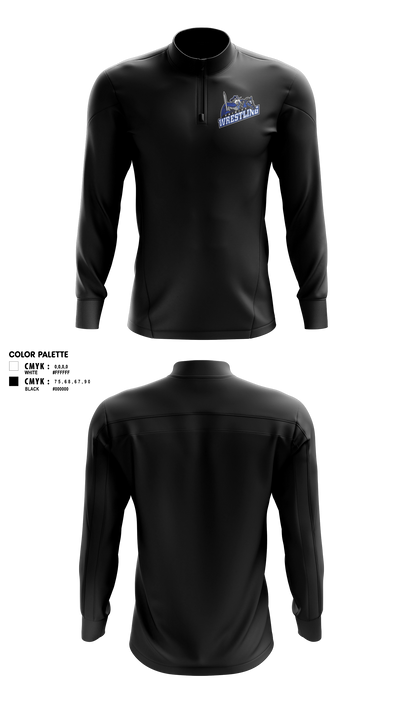 Trinity High School Wrestling Quarter Zip Jacket - 2