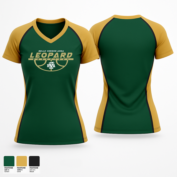 Womens Short Sleeve Vneck Shirt, Belle Vernon Area Basketball, Women's Basketball, Teamtime, Team time, sublimation, custom sports apparel, team uniforms, spirit wear, spiritwear, sports uniforms, custom shirts, team store, custom team store, fundraiser sports, apparel fundraiser