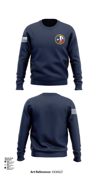 Texas Division 29729645 Crew Neck Sweatshirt - 101