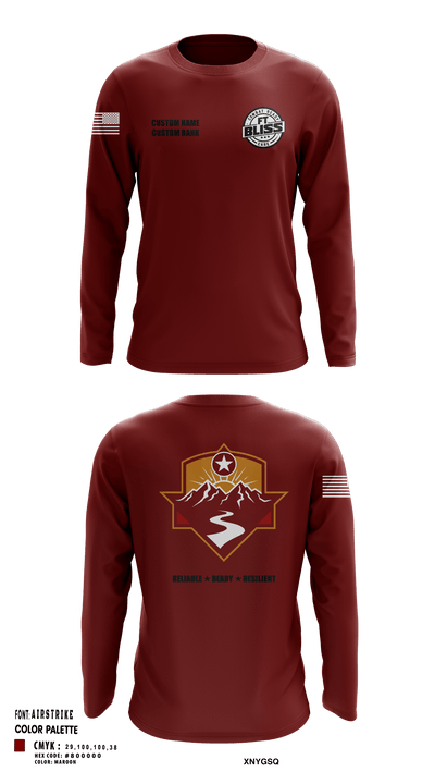 Fort Bliss DENTAC 45605501 Long Sleeve Performance Shirt - 33
