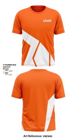 Short Sleeve Performance Shirt, Adams, Football, Teamtime, Team time, sublimation, custom sports apparel, team uniforms, spirit wear, spiritwear, sports uniforms, custom shirts, team store, custom team store, fundraiser sports, apparel fundraiser