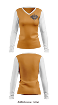 Funken 39787769 Women's Long Sleeve V-neck Shirt - 1