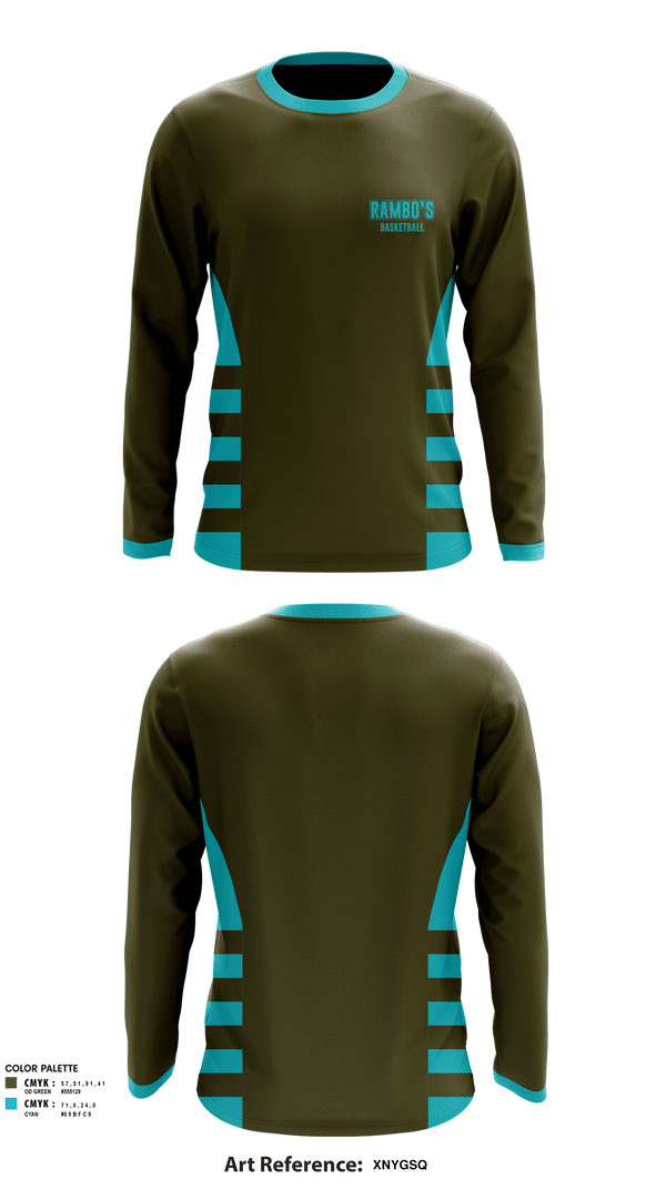Long Sleeve Performance Shirt, Rambo’s, Men's Basketball, Teamtime, Team time, sublimation, custom sports apparel, team uniforms, spirit wear, spiritwear, sports uniforms, custom shirts, team store, custom team store, fundraiser sports, apparel fundraiser