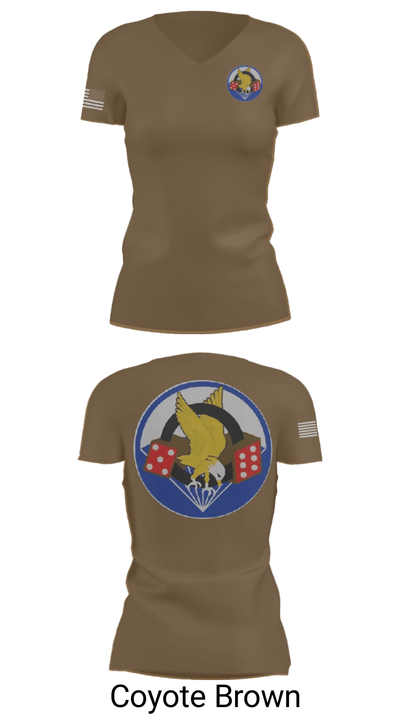 506th PIR 79913322 Women's Short Sleeve V-neck Shirt - 8